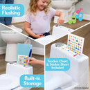 2-N-1 Potty Trainer with Flushing Sounds - White