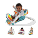 Baby Portable Chair Deluxe Kick & Play Sit-Me-Up Floor Seat with Piano Learning Toy & Snack Tray for Infants to Toddlers