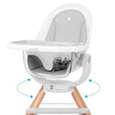 360 Cloud High Chair - White