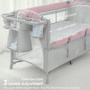 Baby Bassinet Bedside Crib - Pink