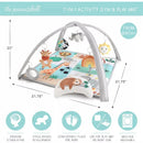 7-in-1 Activity Gym & Play Mat for Baby - Safari 123