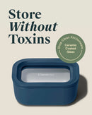 Mini Rectangular Food Storage Container - Navy Blue
