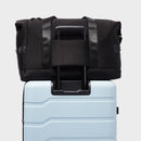 Faux Neoprene Weekender Bag - Black