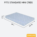 Soothing Nights 3" Mini/Portable Crib Hybrid Mattress