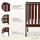 Portable Folding Crib - Brown