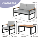 Abba Patio Outdoor Sofa Set