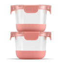 Glass Food Storage Container Set - Terracotta Orange