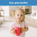 7 Oz Milestones Cheers 360 Spoutless Transition Cup with Handles - Pink