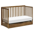 Colby 4-in-1 Convertible Crib with Trundle Drawer - Walnut