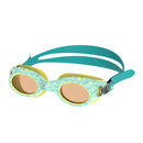 Junior Glide Print Swim Goggles - Turquoise Wave
