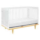 Marley 3-in-1 Convertible Crib - White Finish and Natural Legs