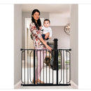 Extra Wide Easy Step Metal Walk Through Baby Gate - Black