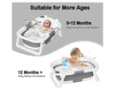 Collapsible Baby Bathtub for Infants and Toddlers - Gray