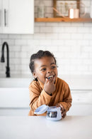 No Spill Snack Container for Kids - Sage & Pink