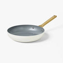 10" Nonstick Ceramic Frying Pan - Cream