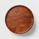 12" Wood Tall Cake Stand