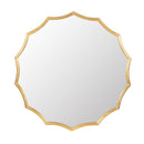 Round Sunburst Wall Mirror With, Wall Decor Mirror for Entryway Bedroom Living Room - Gold