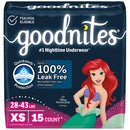 15ct Goodnights Disposable Nighttime Underwear - Size XS