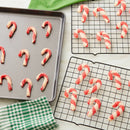 3pc Steel Mega Cookie Sheet and Cooling Racks Set: Nonstick Baking Pan, Sheet & Rack, Dishwasher-Safe, Gray
