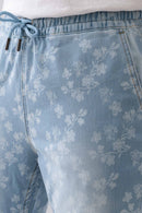 City Fashion Regular Fit Floral Print Denim Jeans for Women