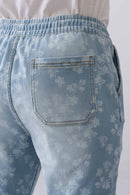 City Fashion Regular Fit Floral Print Denim Jeans for Women