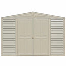 DuraMax 10.5ft x 2.75ft SidePro Vinyl Shed with Foundation Kit