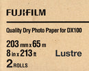 Fuji DX100 Paper Lustre 8"x213' (2-Pack)