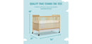 Carson Classic 3 in 1 Convertible Crib, Natural
