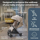 Compact Reclining Travel Stroller - Galaxy Gray