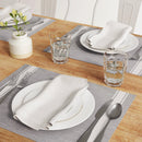 19"x14" Cotton Striped Placemat - Gray