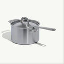 4QT Stainless Clad Saucepan