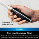 Ninja Foodi NeverDull System Chef Knife & Sharpener, Premium German Stainless Steel, Black