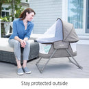 Nap & Go Rocking Bassinet with Bug Net - Trinity