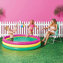 3 Ring Round Kiddie Pool- Sun Squad™ Blue/White/Orange