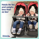 Cloud Plus Double Stroller - Black/Red