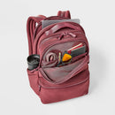 14L Faux Neoprene Backpack - Burgundy