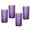 14oz 4pk Crystal Jax Highball Glasses - Purple