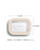 Mini Rectangular Food Storage Container - Cream