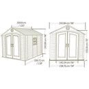 Lifetime 8 ft. x 10 ft. Outdoor Storage Shed – 60056