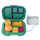 Kids' Bento-Style Lunch Box - Green/Navy