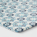 Medallion Comfort Runner Mat - Blue