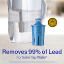 6cup Denali Water Pitcher Dispenser with Standard Water Filter- Black