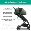 Lithe V1 Lightweight Stroller - Forest Green