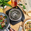 Single Coil Burner - Black Metal Cooktop Accessory