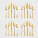 20pc Harrington Flatware Set Gold