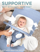 Portable Baby Bouncer - Organic Dusty Blue