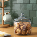 96oz Glass Kitchen Storage Jar - White