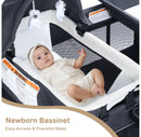 4-in-1 Convertible Baby Playard - Bassinet, Diaper Changer