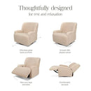 Extra Wide Recliner and Swivel Glider - Chai Shearling