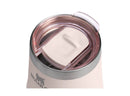 11oz Stainless Steel Swirl Wine Tumbler Rose Quartz Gloss